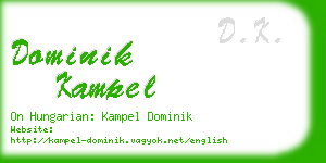 dominik kampel business card